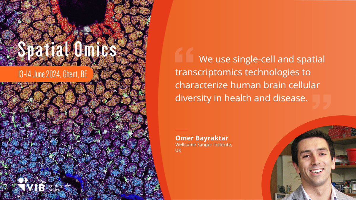 Looking forward to Prof. @bayraktar_lab's (@sangerinstitute) talk at #SpatialOmics24, where he'll delve into using single-cell and spatial techniques to explore the intricate cellular diversity of the human brain in both health and disease.
Register here: vibbio.tech/3xnsM6X