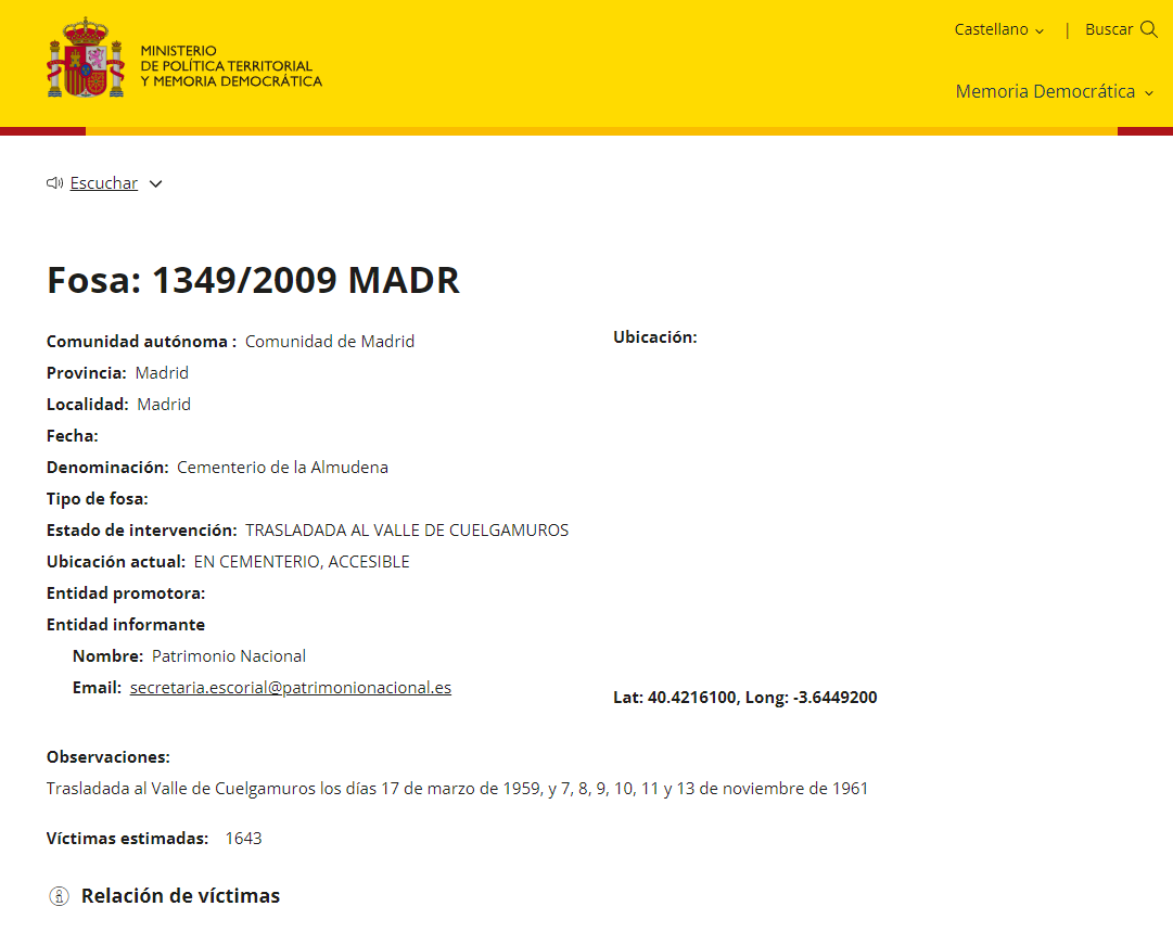 Una de las calaveras profanadas por Pedro Sánchez en el #ValledelosCaídos es de mi tío Eduardo Torroja Menéndez Asesinado el 20-IX-36 (18 años) al defender su iglesia cuando trataban de quemarla. Le ataron manos y pies, le sacaron los ojos y le arrastraron con un mulo por Madrid