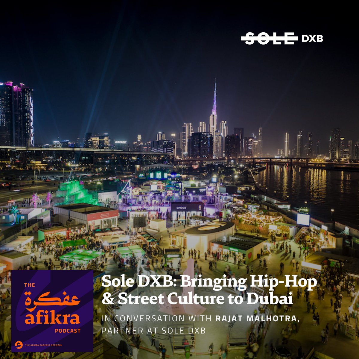 What does it take to bring street culture to Dubai? How did @soledxb come into being? What does Saudi's cultural investment mean for the rest of the region? Rajat Malhotra— partner at Sole DXB — reflects on all these questions and more. Out next week on the afikra podcast.