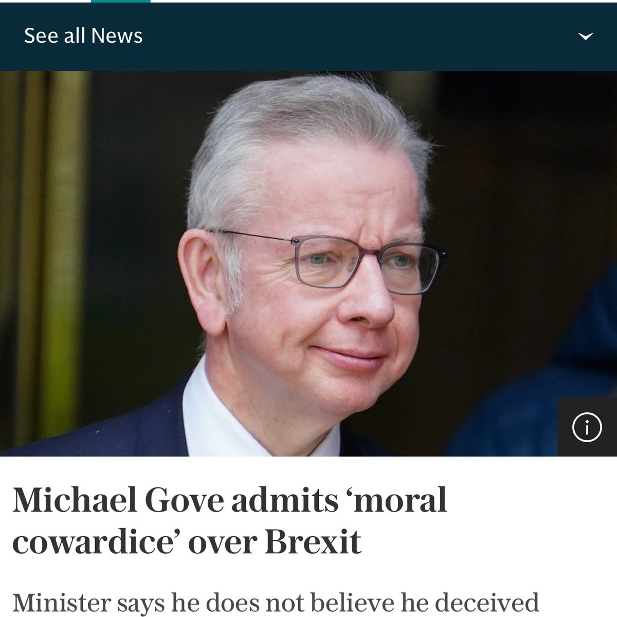 Michael Gove told David Cameron he wouldn’t be part of the Leave Campaign.  

Then he received £100,000 from Leave and suddenly he was a big supporter.  

How easily these cretins are purchased.