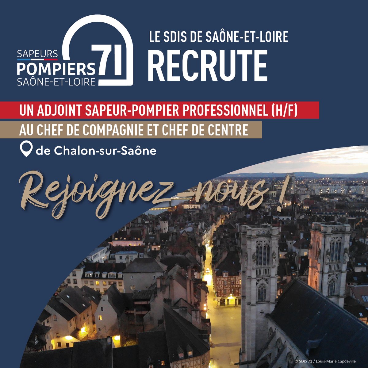 #RECRUTEMENT | Le <a href="/SDIS71/">Sapeurs-pompiers de Saône-et-Loire</a> recherche son/sa futur(e) adjoint(e) #SPP au chef de compagnie et de centre de <a href="/Chalon_officiel/">Chalon-sur-Saône</a>.
📌emploi-territorial.fr/offre/o0712402…
🔥 À vos CV ! Vous avez jusqu'au 4 mai 2024😉