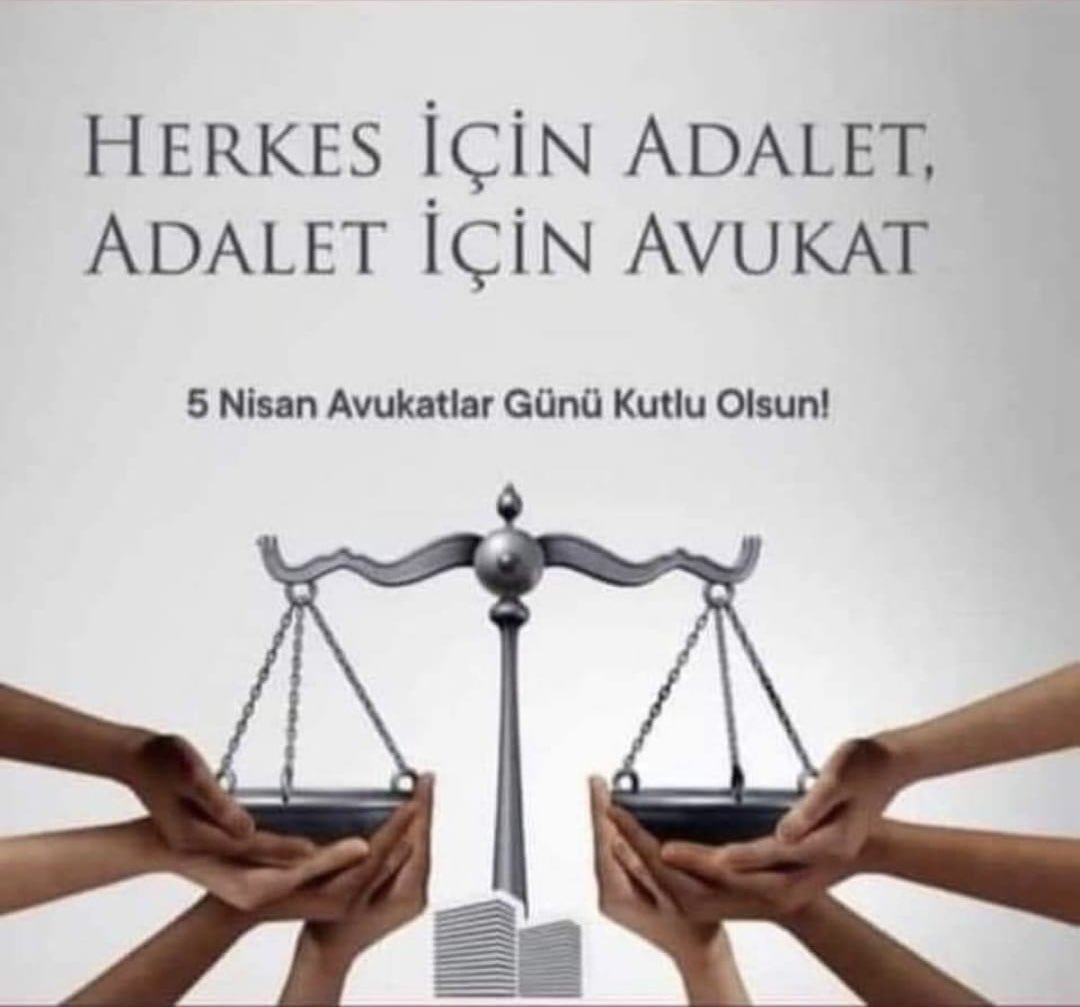 Tüm meslektaşlarımın Avukatlar Günü kutlu olsun. Avukat olmadan adalet, adalet olmadan hukuk, hukuk olmadan ekonomi, ekonomi olmadan eğitim ve sağlık, bunlar olmadan da milletin istikbali olmaz. #Avukat #AvukatlarGünü