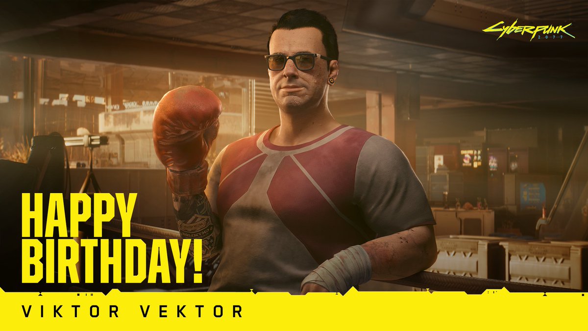 There’s no ripperdoc as reliable as this former boxing legend — happy birthday to Viktor Vektor! 🥳🥊