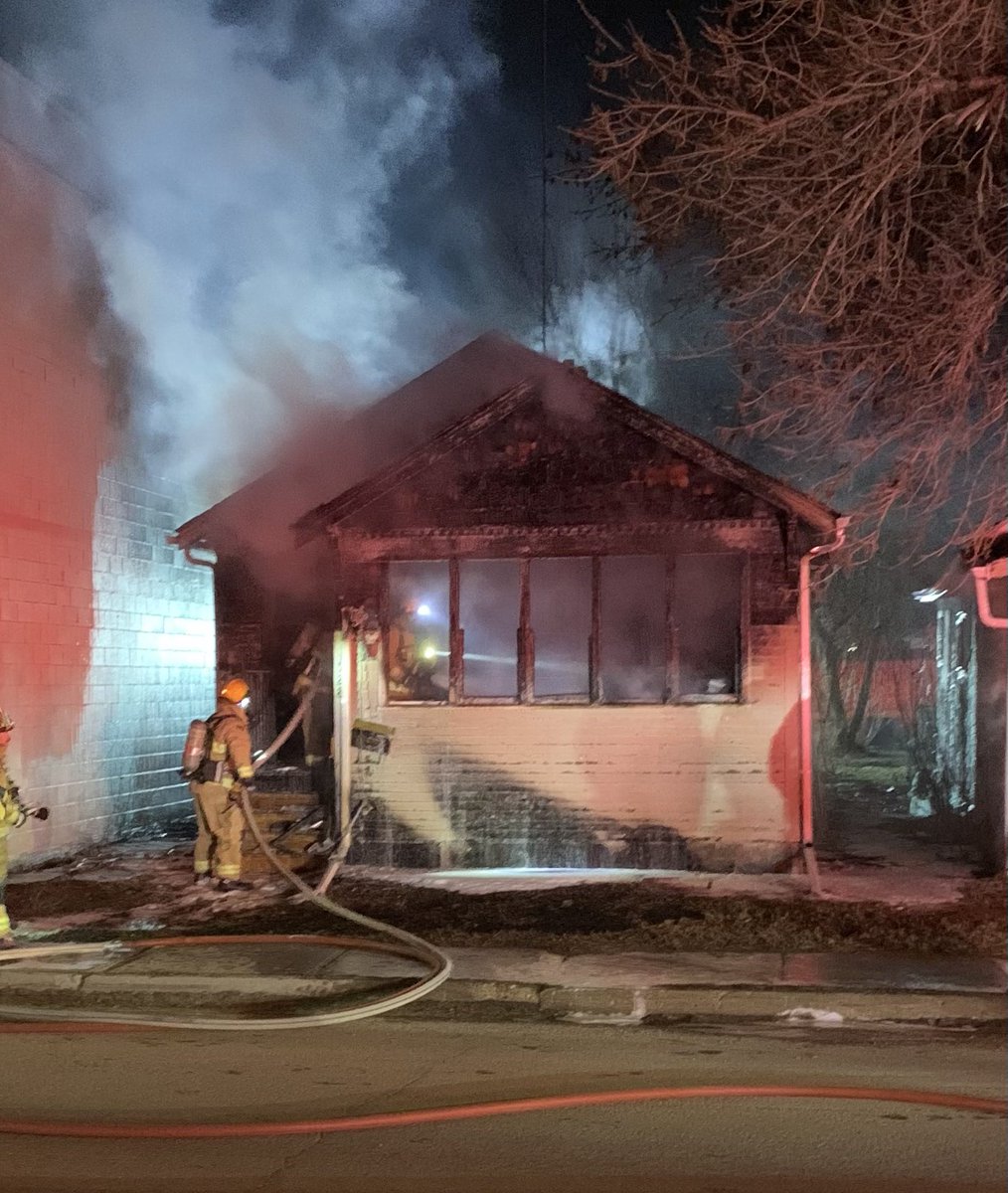 Crews are on scene of a house fire 500 Blk Victoria Ave. Fire and smoke from the home on arrival. Firefighters made entry and removed one occupant who has been transported to hospital by EMS. Fire under control. No further injuries noted. Fire will be under investigation. #YQR