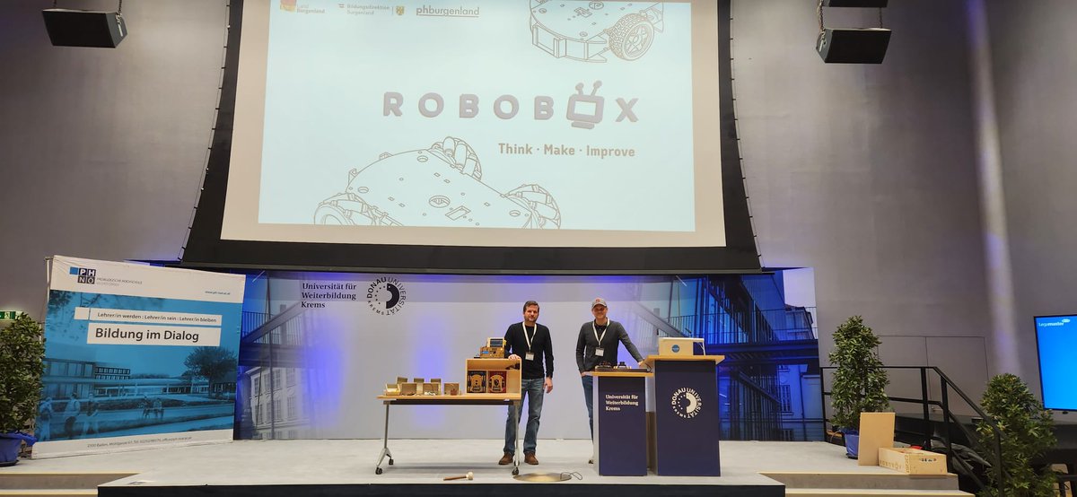 ThomasLeitgeb's tweet image. Frisch zurück von den Hashtag#EduDays an der Donau Universität Krems und wir sind immer noch begeistert von der Gelegenheit, unsere neuesten Projekte zu präsentieren! 🌟