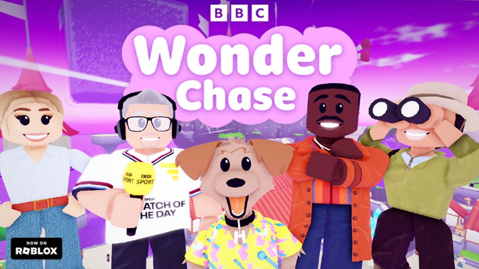 📢 BBC has entered the world of Roblox with the launch of BBC Wonder Chase! Enter a free, fun, vibrant world, featuring some of the biggest BBC shows like Match of the Day, Doctor Who, EastEnders, and The Next Step... 👀 Find out more ➡️ bbc.in/3PLHDic