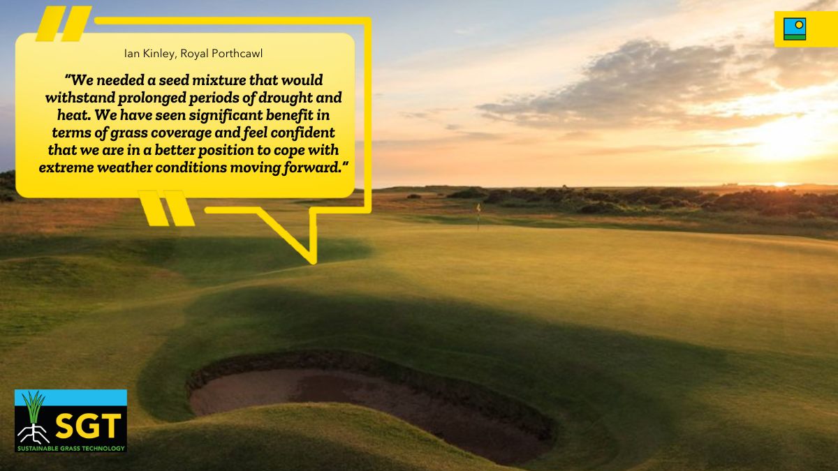 It's #BBFeedbackFriday 🤩
It's great to hear that @Royal_Porthcawl can see the benefits of #SGT, by assisting the team in helping their course withstand prolonged periods of drought and heat!🌱 
barenbrug.co.uk/sport/sustaina…
#notallgrassesareequal #golf #sgt #sustainability #drought