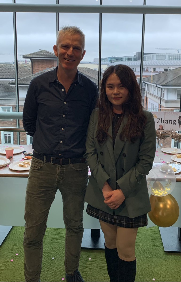 Congratulations Dr Yamei Zhang on your PhD studying the immune evasion mechanisms of SARS-CoV-1 & MERS-CoV. Thanks to examiners Prof Rui Galao (Kings College London) & Prof Aideen Long (Trinity College) & chair Prof Ed Lavelle.
#ProudSupervisor #StevensonLab #VirallmmunologyLab