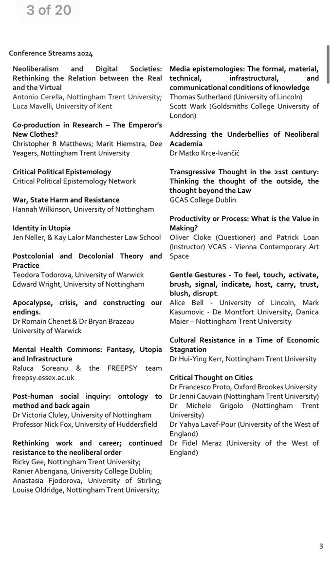 MIDLANDS CONFERENCE IN CRITICAL THOUGHT 2024 today and tomorrow at Nottingham Trent Uni with @MLS_Research staff members @Kaylalor @jenkarenh and @cet_has1 presenting #criticalthought @mmu_law