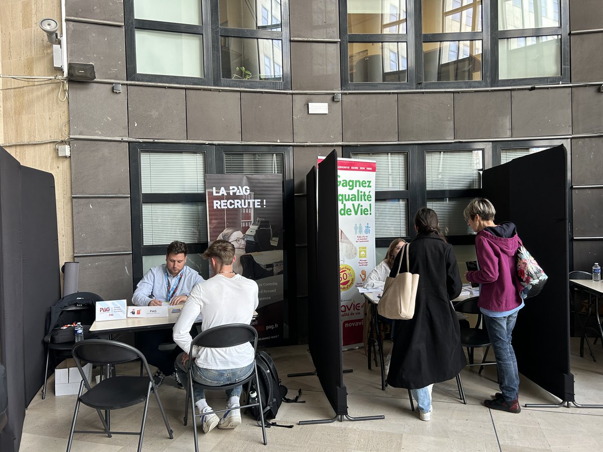 ✨ [MERCI] ✨ Le job dating spécial jobs d'été d'@AURAOrientation et ses partenaires a eu lieu mercredi 03 et jeudi 04 dans les locaux du @Departement63 à @ClermontFd. Merci à nos partenaires, aux employeurs présents durant ces deux journées et à tous les participants ! 🙌