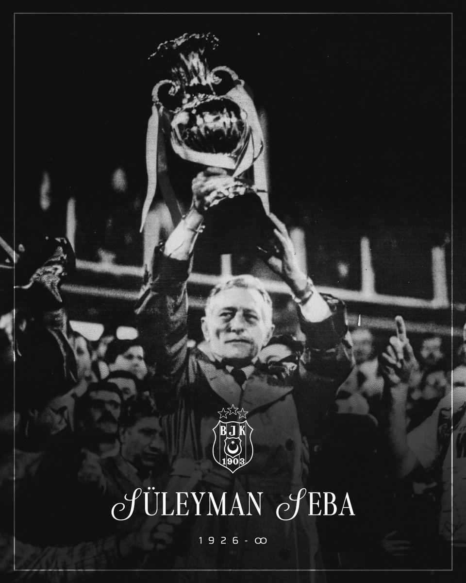 One of the most influential figures in Beşiktaş history, Süleyman Seba was born on this day in 1926. 🦅 He made the people happy and his legacy will last forever. 🖤🤍