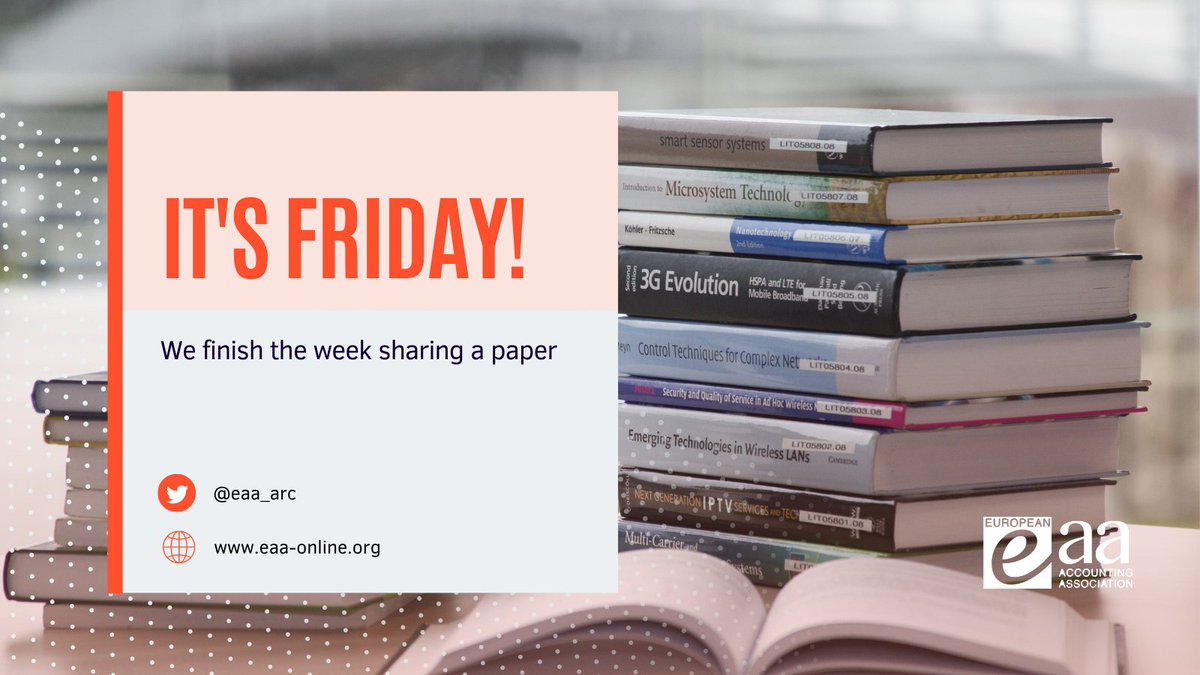 IT'S FRIDAY! This week, we share the @EAR_Journal paper about tax code and tax framework awarded as EAR Best Paper. Link to the papers on the tweet 👇 Anycase, remember the importance of resting during the weekend! #EngageEAA