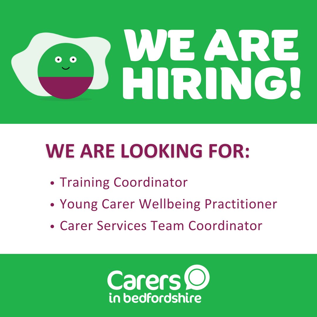 Are you looking for a new challenge? We are currently looking for some vibrant and enthusiastic people to join our team. If this sounds like you then visit: carersinbeds.org.uk/about-us/work-… We can't wait to meet you. #hiring #jobopportuntiy #charity #jobs