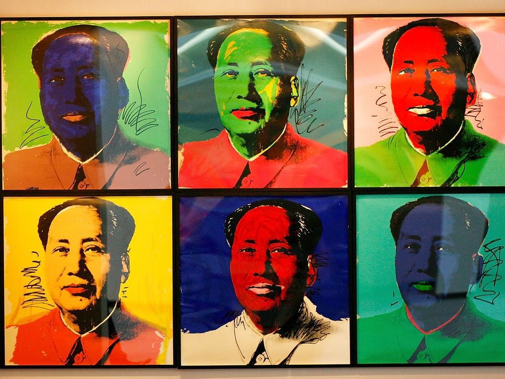 A valuable Andy Warhol print of Mao Zedong vanished from a California college vault, sparking an investigation. The $50,000 piece, part of Warhol's Mao series, was created during Nixon's historic visit to China in 1972.