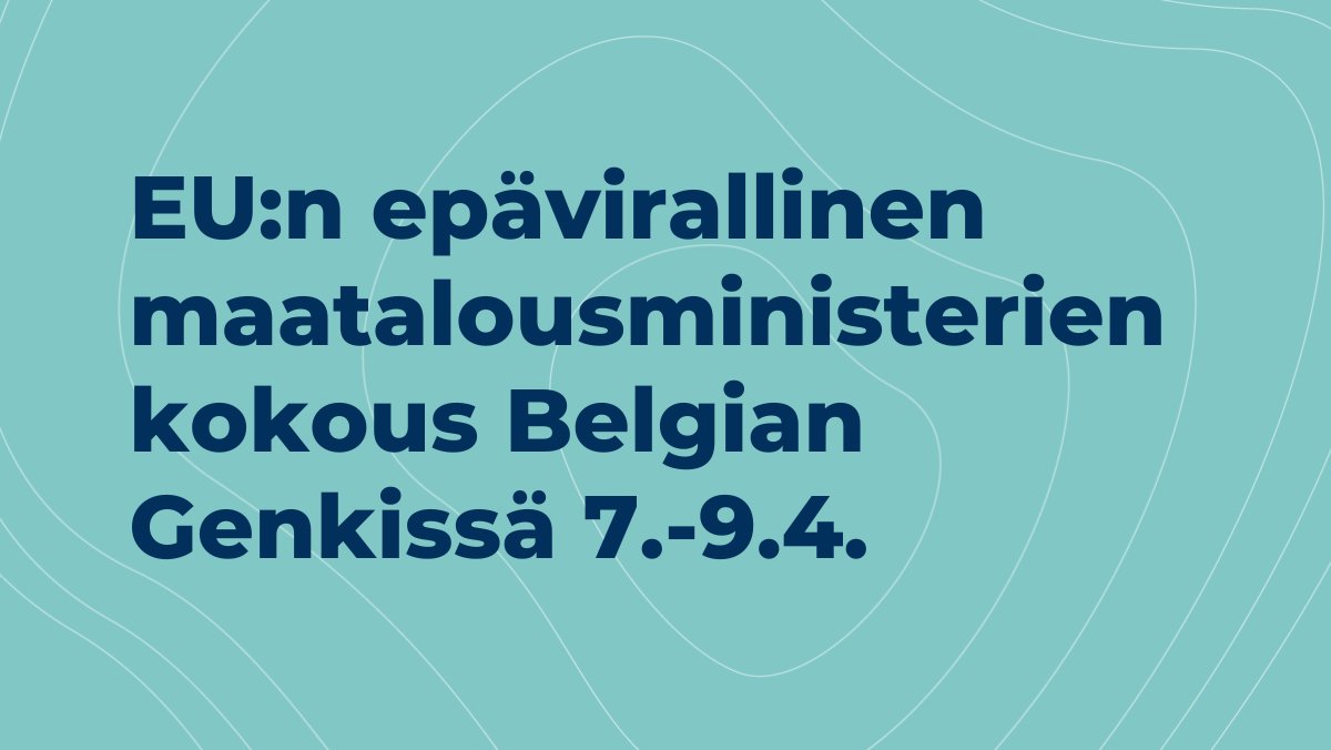 EU:n epävirallisessa maatalousministerien kokouksessa Belgian Genkissä 7.-9.4. keskustellaan EU:n valkuaisomavaraisuudesta. Siihen panostaminen on tärkeää mm. siksi, että huoltovarmuus ja ruokaturva paranisivat. Suomea kokouksessa edustaa maa- ja metsätalousministeri @SariEssayah