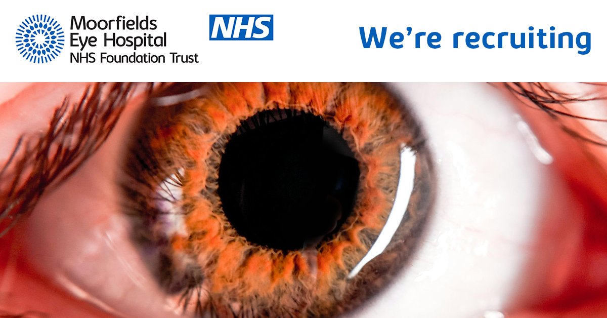 We’re recruiting! We currently have a number of fantastic opportunities at Moorfields Eye Hospital, including a band 7 deputy lead for medical imaging at our City Road site. To apply visit bit.ly/moorfields-dep…