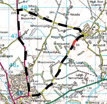 Road closure: C122 Strathaven to Glassford, Glassford closed between Beltrane Cottage 61 Millar Street and Farme Cottage from 9pm to 6am on Monday 8 April and Tuesday 9 April for Scottish Water main quality tests.