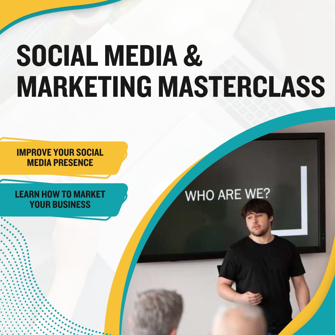 🌐 Our Social Media & Marketing Masterclass is your guide to success. Learn from experts on how to improve your social media presence with top tips on how to market your business. 🎟️ bit.ly/marketingsocia…