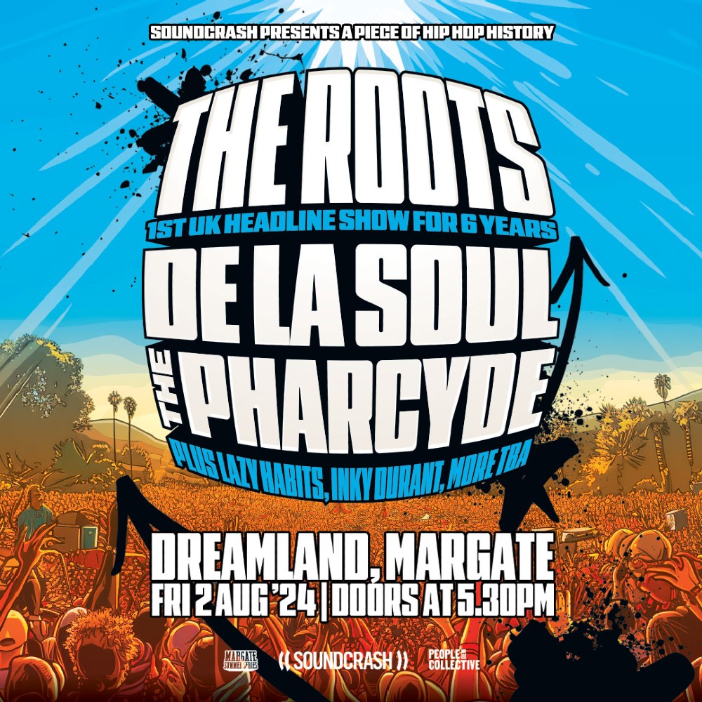 Tickets now on sale! 🚨 The Roots, De La Soul and The Pharcyde will be bringing a historic show to our iconic Scenic Stage on Friday 2nd August 2024 🤩 With Lazy Habits, Inky Durant and more to be announced 🎶 Hurry and get your tickets here 🎟️ bit.ly/3U3vbNj