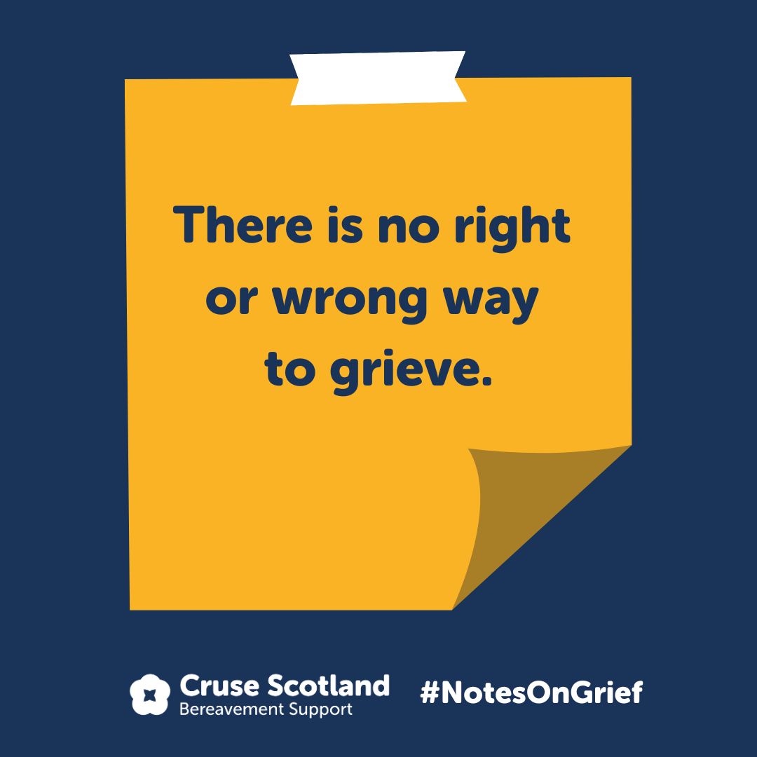 Notes on Grief No.3: 'There is no right or wrong way to grieve.' #NotesOnGrief
