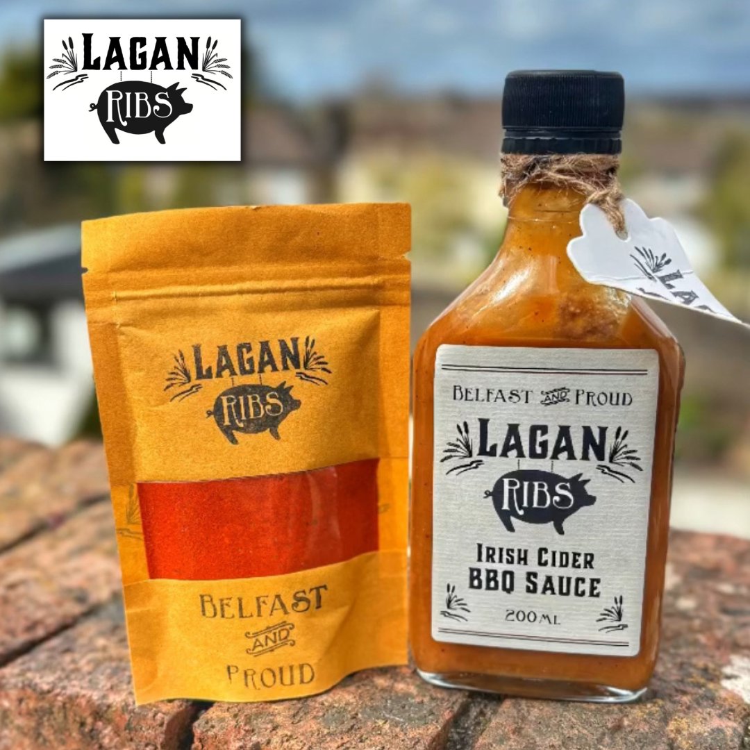 🔥 Get ready to ignite your taste buds, Belfast! 🔥

🍖Our #LaganRibsNI dynamic duo: our mouthwatering dry rub and fiery hot sauce!  🍖

📍 St. George's Market, Belfast
📅 Fri 8am - 2pm Sat 9am - 3pm  Sun 10am - 3pm