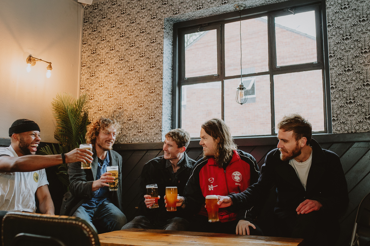'Now look like you're celebrating the release' Enrage Engage is out today - newsflash - it's also the name of our debut album! Come have a pint with us when we headline The Bullingdon on June 28th to launch it CHEERS Streaming and tickets here! slinky.to/SelfHelp