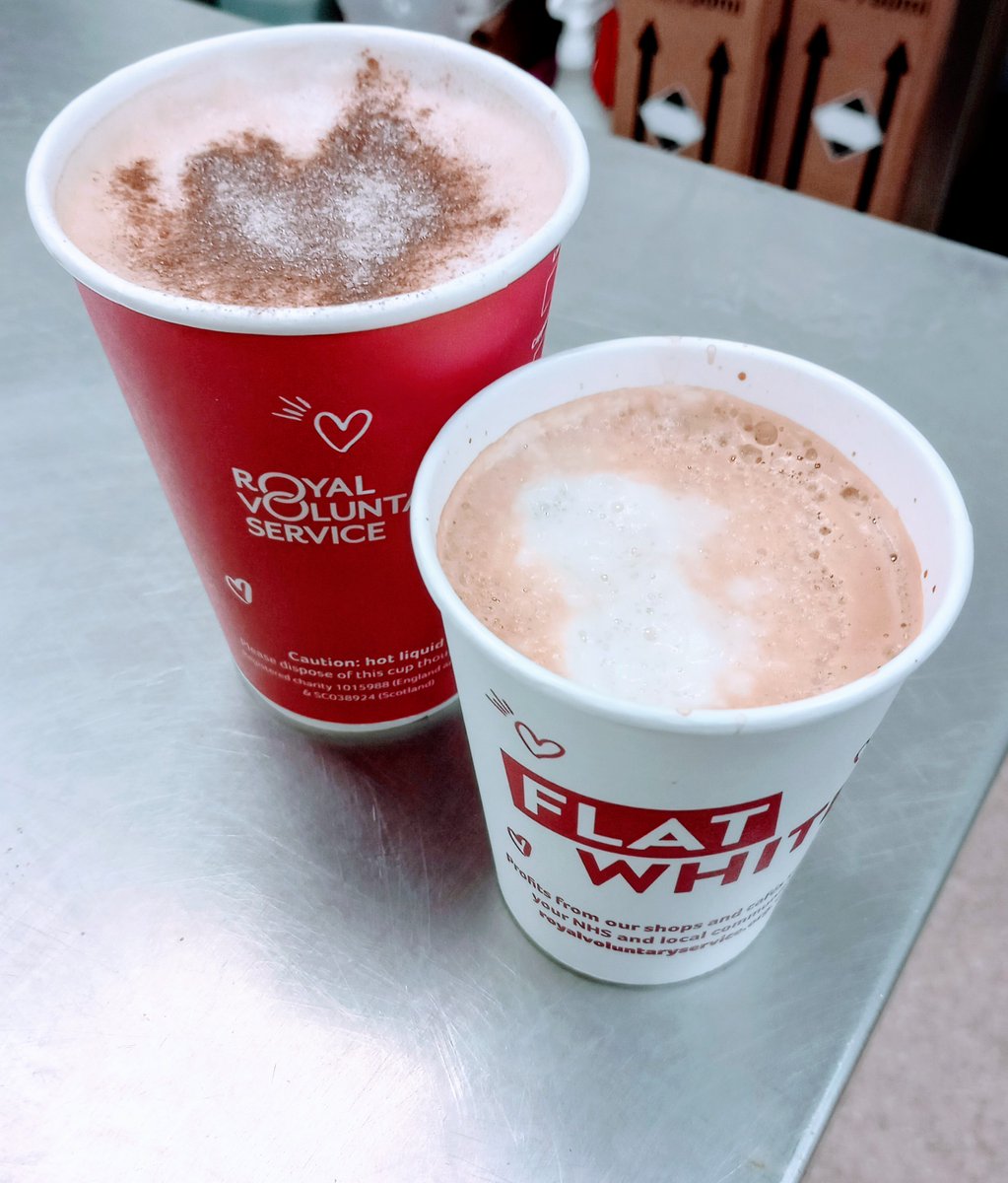 At our café get £1 off any hot drink with any purchase* (T&Cs apply - £1 off is for subsequent purchase & valid for 5 days). The café is run by RVS & is open 6 days a week: - Mondays - Wednesdays: 9:30am-4pm - Thursdays: 10am-4:30pm - Fridays: 9:30am-1pm - Saturdays: 9:30am-12pm