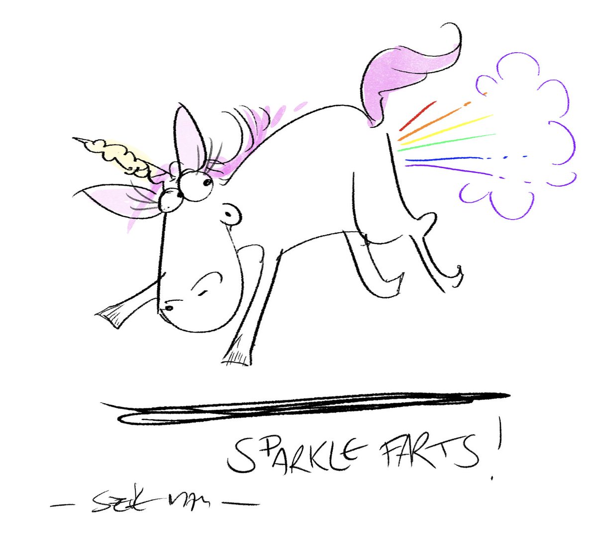 Introducing Sparkle Farts the flatulent unicorn!