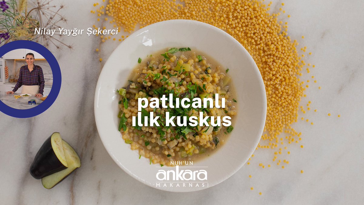 Ege'nin benzersiz lezzetlerinden ilham alarak hazırladığımız hem hafif hem de lezzetli bir Denizli tarifi ile karşınızdayız. Bugün sizin için Patlıcanlı Ilık Kuskus hazırlıyoruz.👇 youtu.be/X50QeRO7mHo #AnkaraMakarna #Makarna #PatlıcanlıIlıkKuskus #VitaminliKuskus #Tarif