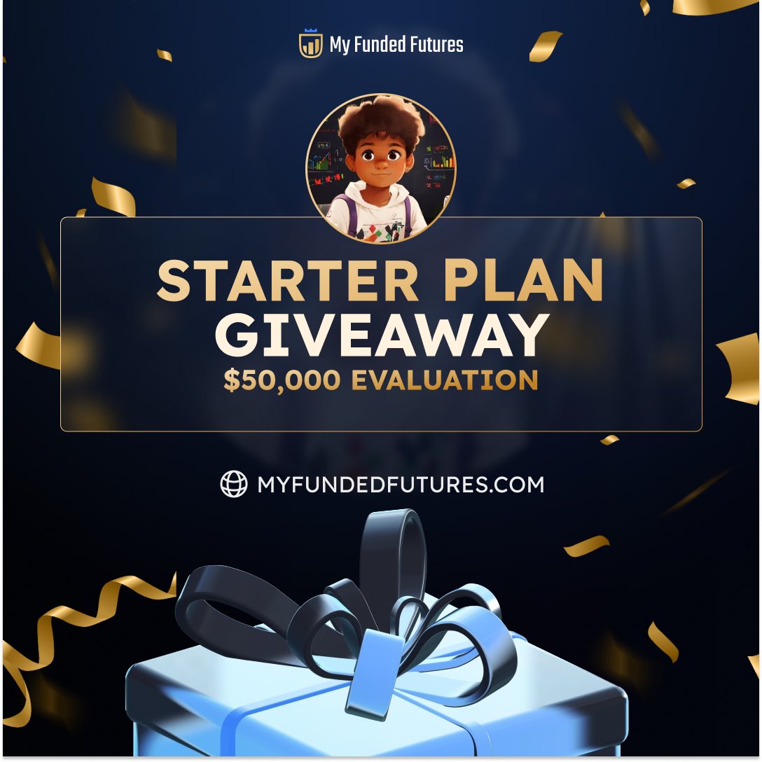 $50k MFFU Giveaway✨ 50K STARTER PLAN 1. Follow @MyFundedFutures @DennisMFFU @mrsarala Also follow @TheXRoyalty @rieledowns @sherly_FX @MordenTrades @justmendex @ForexTvOfficial 2. Like, RT & Tag 5 traders 3. Register and drop proof ⬇️ myfundedfutures.com/?ref=1545 3 Days⏰