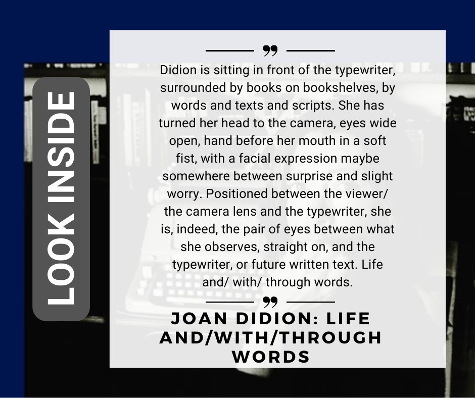 Joan Didion: Life and/with/through Words by Cinzia Scarpino, Eva-Sabine Zehelein Use code LOOKDIDION at checkout for 30% discount until 19 April 2024. Discover more here: ow.ly/GOKR50R7Jsc #JoanDidion #AmericanLiterature #PeterLangPublishing #LookInside