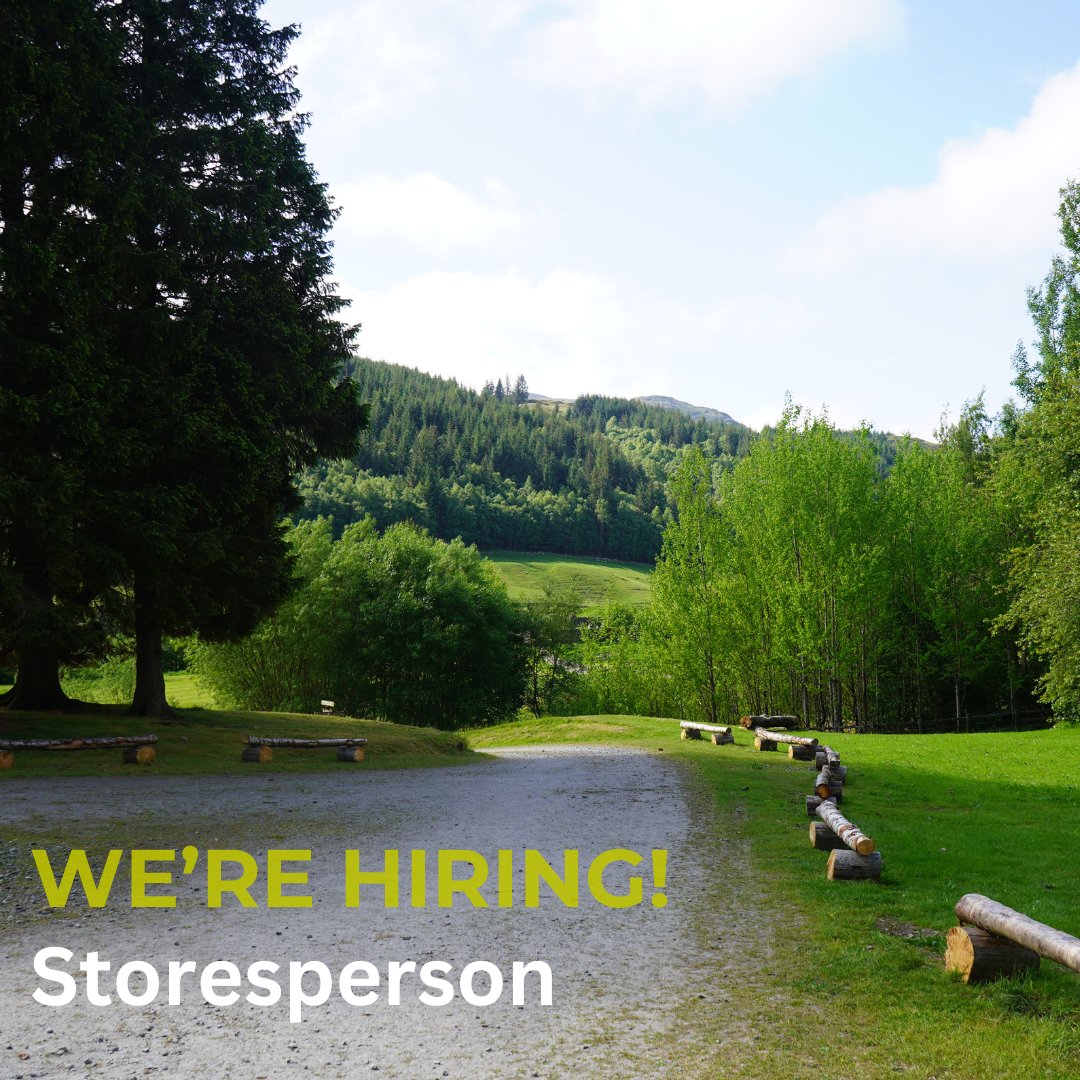 📢 DEADLINE EXTENDED! So get your applications in for our Storesperson vacancy today! 📢 We're on the lookout for a highly organised Storesperson to join our Stirling hub, to aid our teams as they assist individuals in Scotland's remote landscapes and communities.