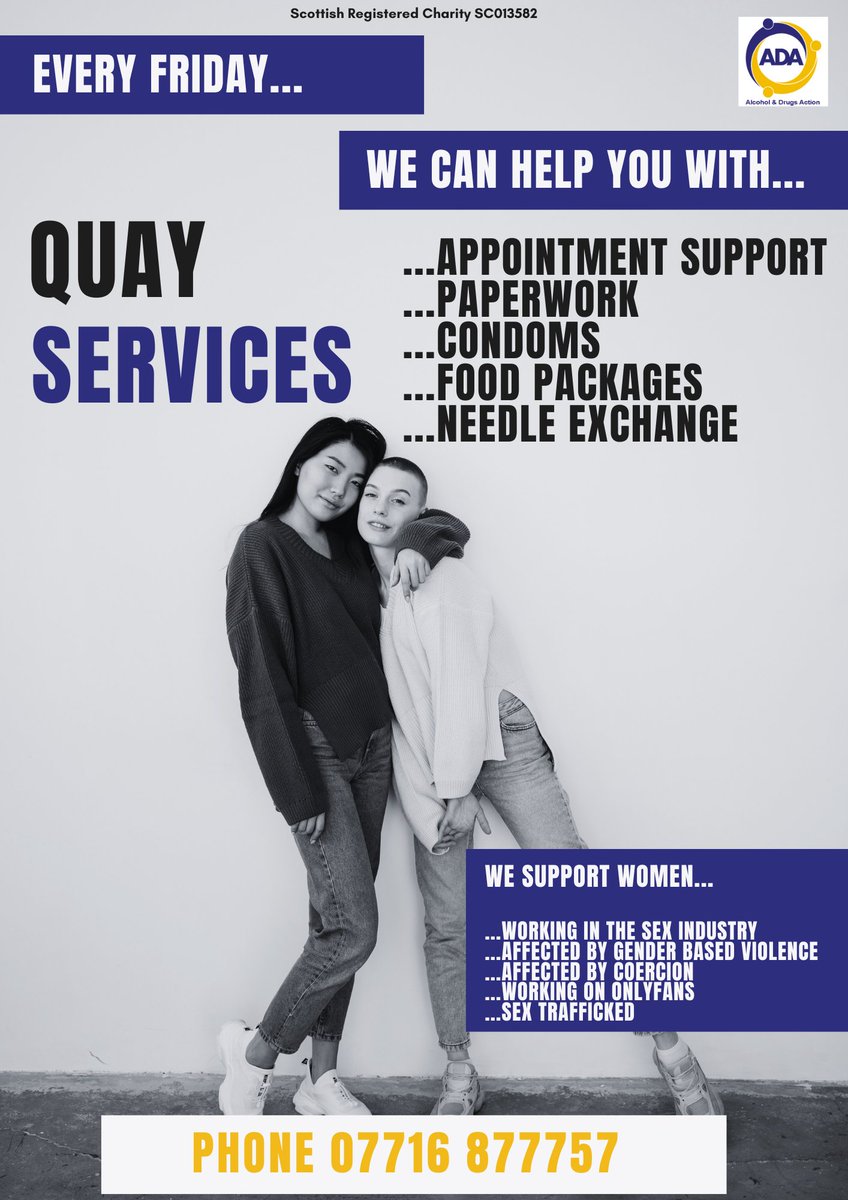 Please get in touch if you'd like support from our Quay Services team. #nx #sexualhealth #aberdeen #harmreduction #recovery