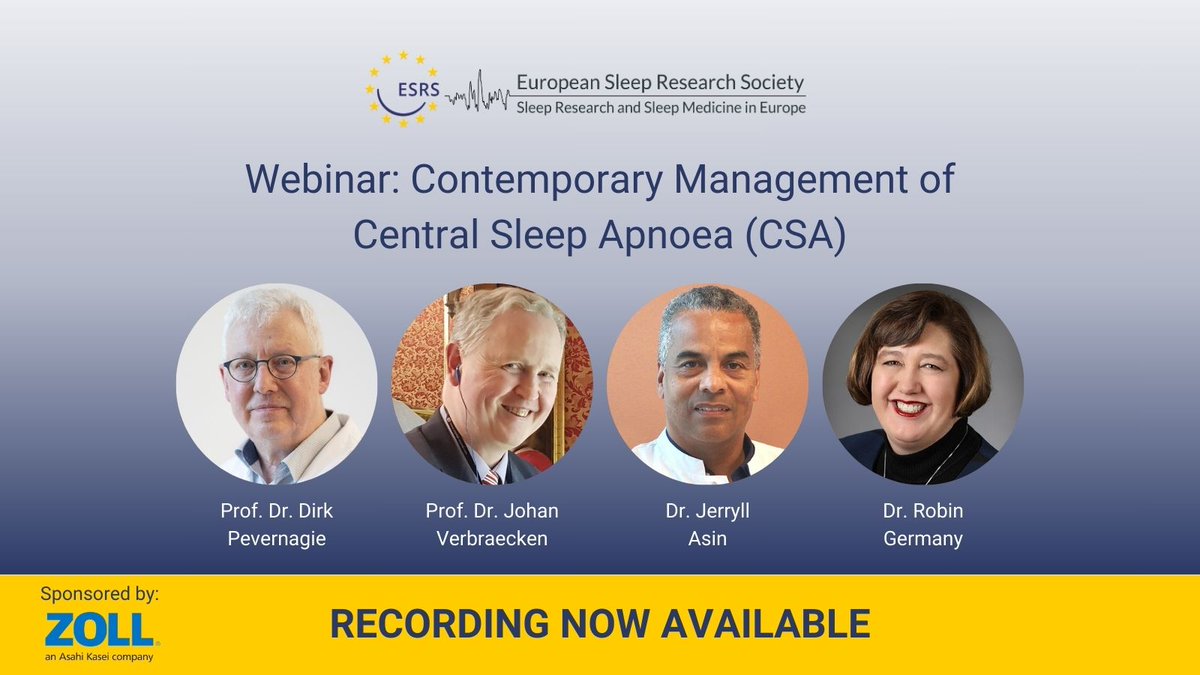 With a record high number of registrations, this webinar lived up to its promises and exceeded expectations. If you missed it or want to revisit a favourite presentation, the recording is now accessible to all:
🔗ow.ly/lLGH50R8u62
#sleep #sleepmedicine #sleepscience #CSA