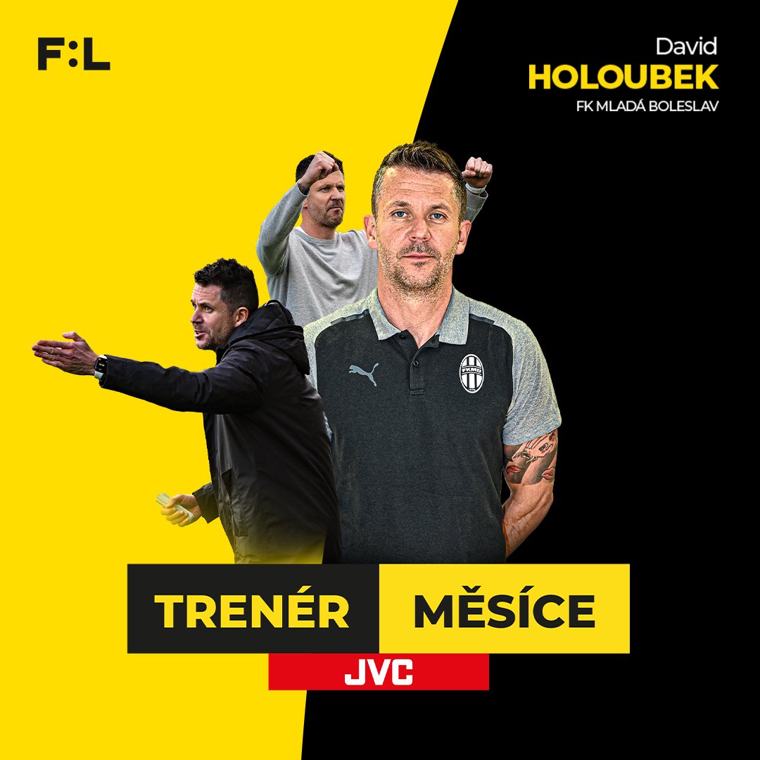 JVC trenérem měsíce března se stává David Holoubek🥇 z @fkmladaboleslav