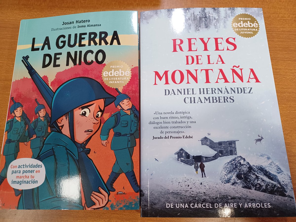 🏆¡Ya están disponibles los #PremiosEdebé 2024!
El de Literatura Infantil fue para "La guerra de Nico" de Josan Hatero con ilustraciones de Inma Almansa.
Y el de Literatura Juvenil fue para "Reyes de la montaña" de @danielhchambers.
📚libreriaparis.com/buscar.php?Tit…

#LIJ <a href="/GRUPOEDEBE/">edebé</a>