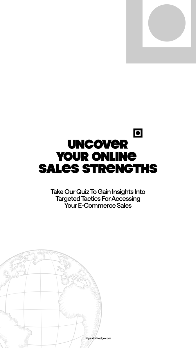 off___edge's tweet photo. Ready to unlock your ecommerce potential? Take our quiz to uncover your sales strengths and pave the way for success. Click the link to get started: 🔗 https://t.co/1Adw3w9Xkr https://t.co/dglb8qKOBi