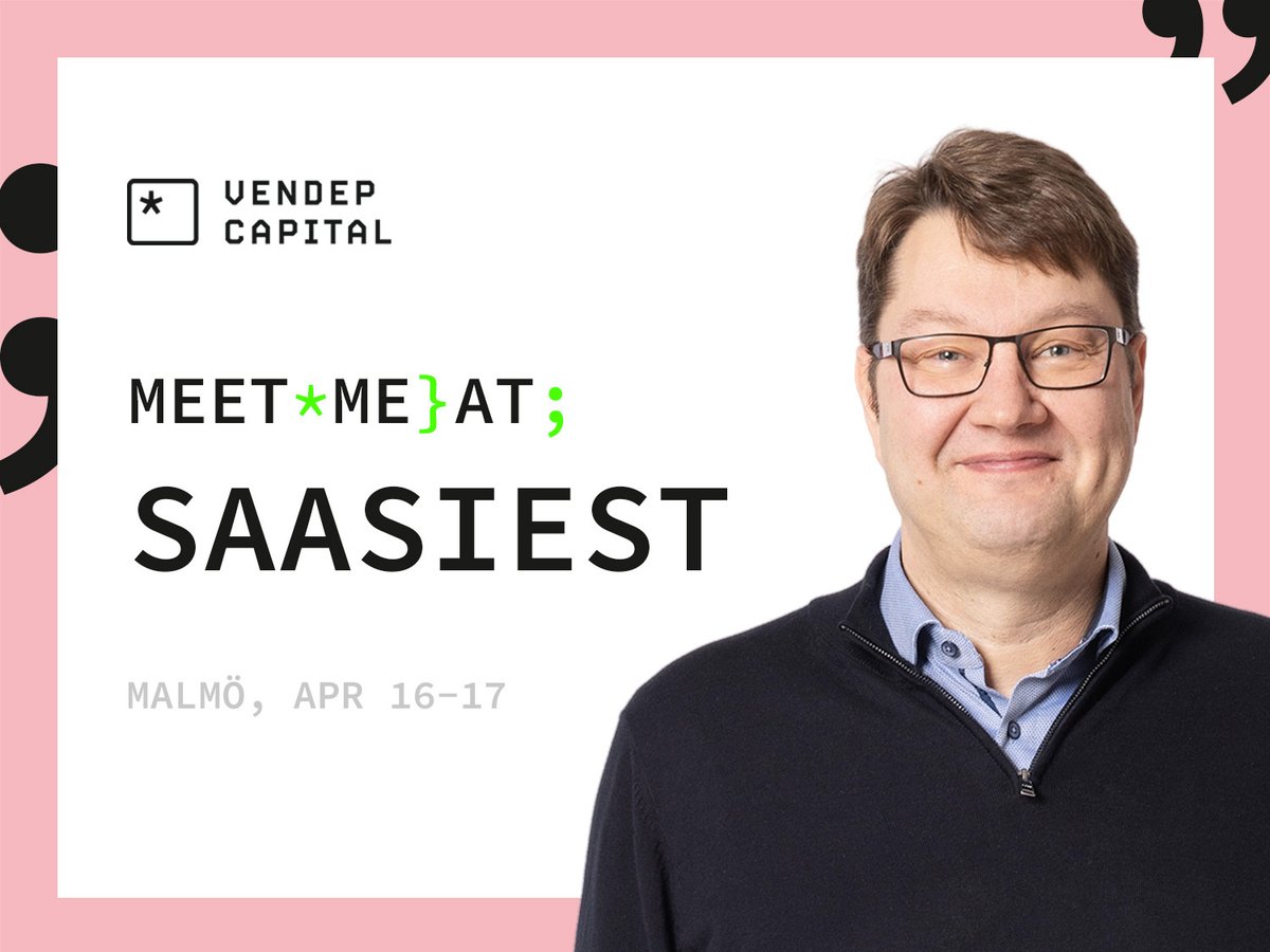 #saasiest2024 is almost here. Looking forward to meeting early-stage SaaS founders with plans to be #category #leaders in #SaaS. You'll find me in <a href="/Brellanetwork/">Brella</a> next.brella.io/events/saasies… #SaaSiest2024 #vc #startup #ambitious #vision