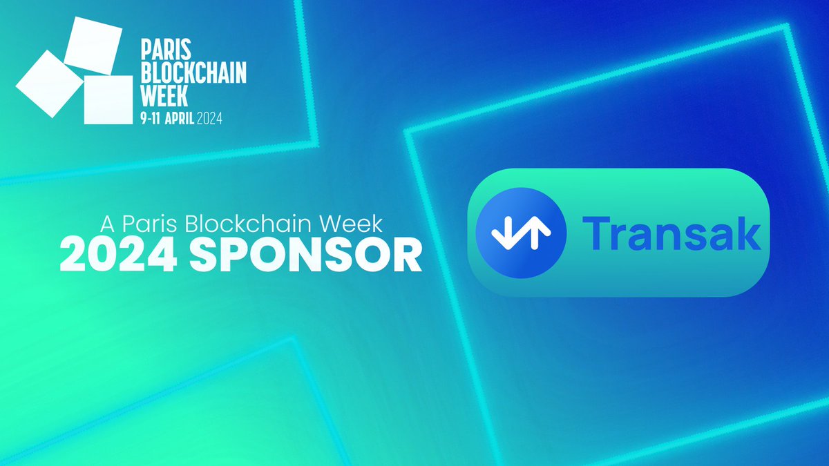 We are excited to welcome @Transak as a Sponsor for Paris Blockchain Week! 💫 Transak is revolutionising the way we interact with cryptocurrency, offering a developer-focused toolkit that integrates seamlessly into any app, website, or web plugin 🪙 Ultimately, allowing users to…