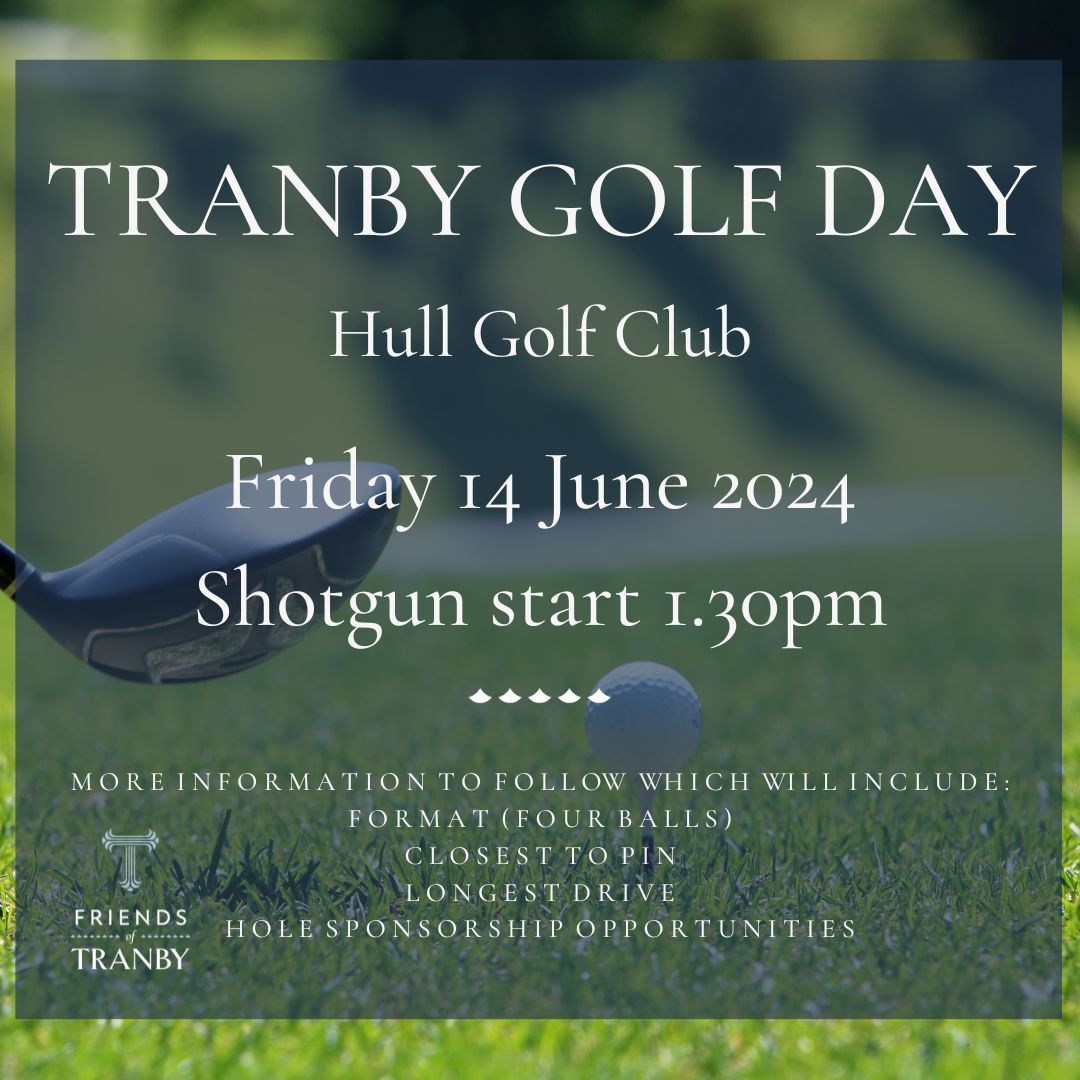 ⛳ Swing for a cause at Hull Golf Course on 14th June! Join us for golf supporting Friends of Tranby. Connect, compete, and enjoy!

Reserve your spot: buff.ly/42YK2v5 

Sponsorships from £30. Contact: friends@tranby.org.uk