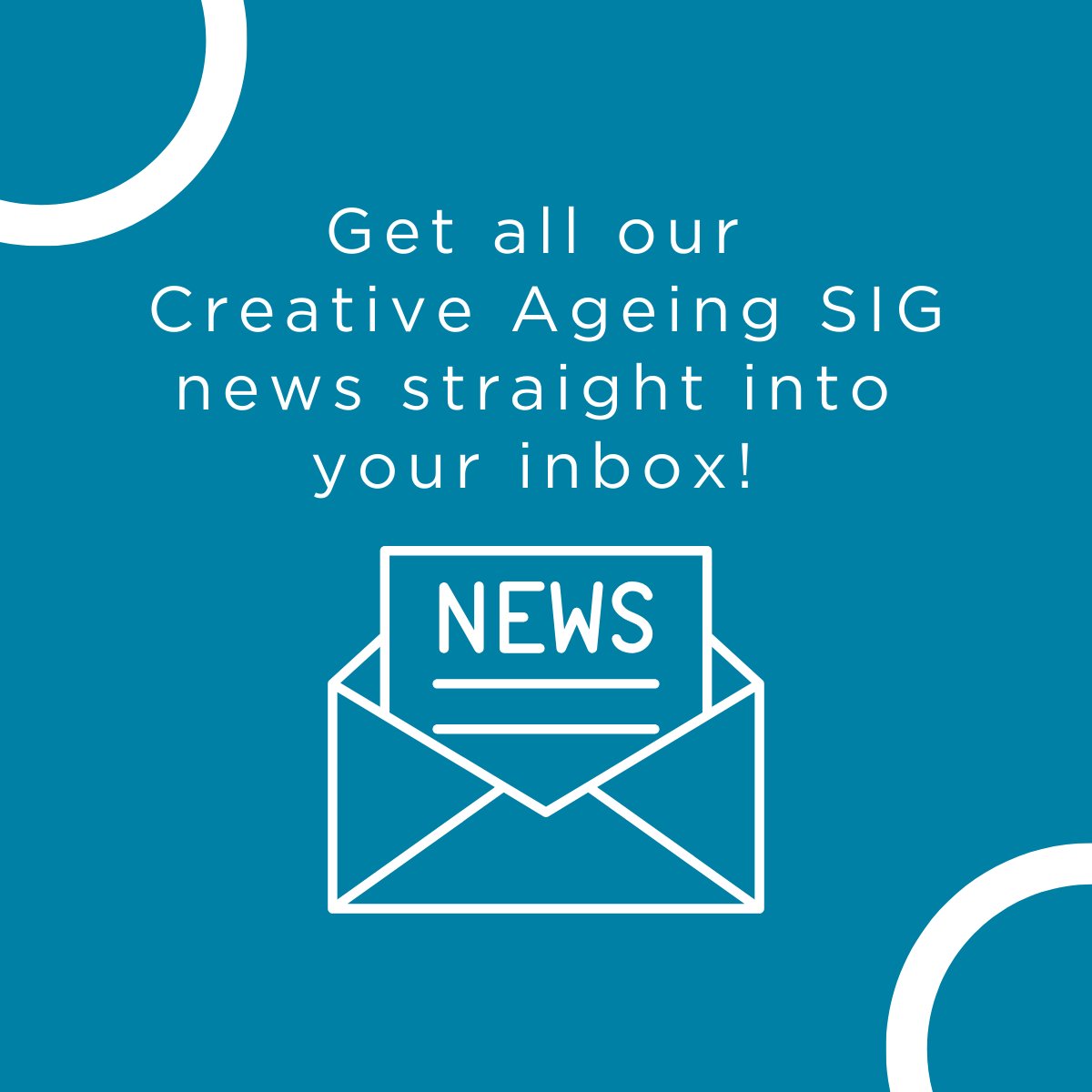 Get all our #CreativeAgeing SIG news straight into your inbox! Simply click on the link below to become a member: …itishgerontology.us10.list-manage.com/subscribe?u=9a…