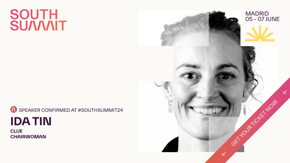 Let's give a warm welcome to @idatin, representing Germany and leading the charge in femtech innovation as the co-founder of @clue. 💪 Join us at #SouthSummit24 and be eager to explore new frontiers in tech!.🔬 bit.ly/ticketssouthsu…