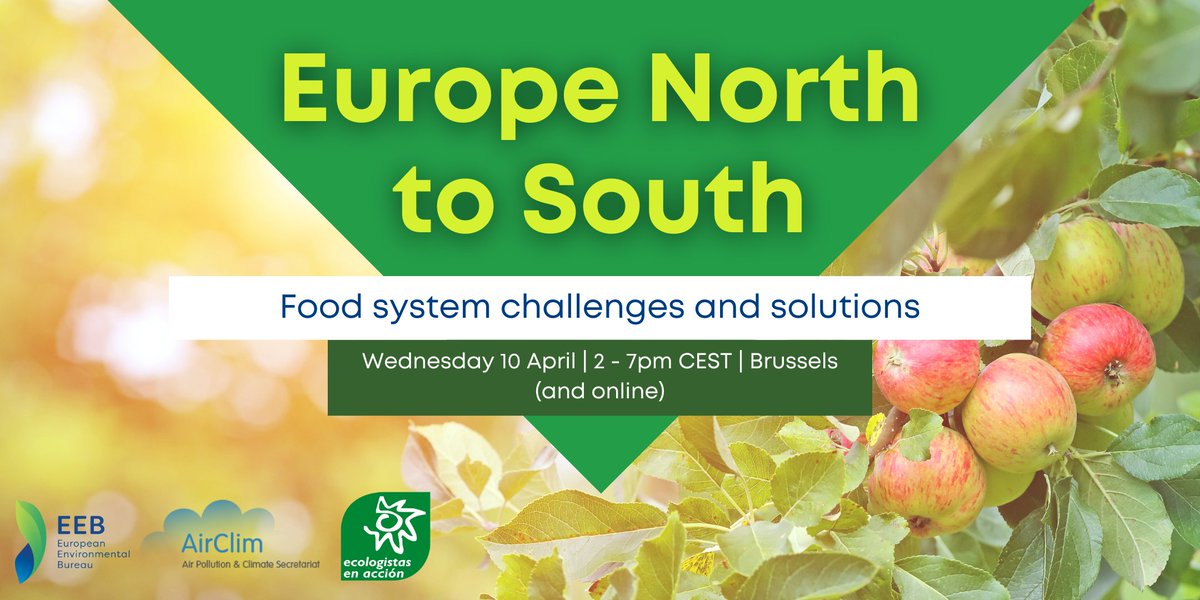 📅 Less than a week to go! 📅 Join us on 10/04 for our high-level joint event 'Europe North to South: Food system challenges and solutions'. Come for the engaging discussions, stay for the dinner and drinks🍷😉 See detailed agenda and register here👇 eventbrite.co.uk/e/europe-north…