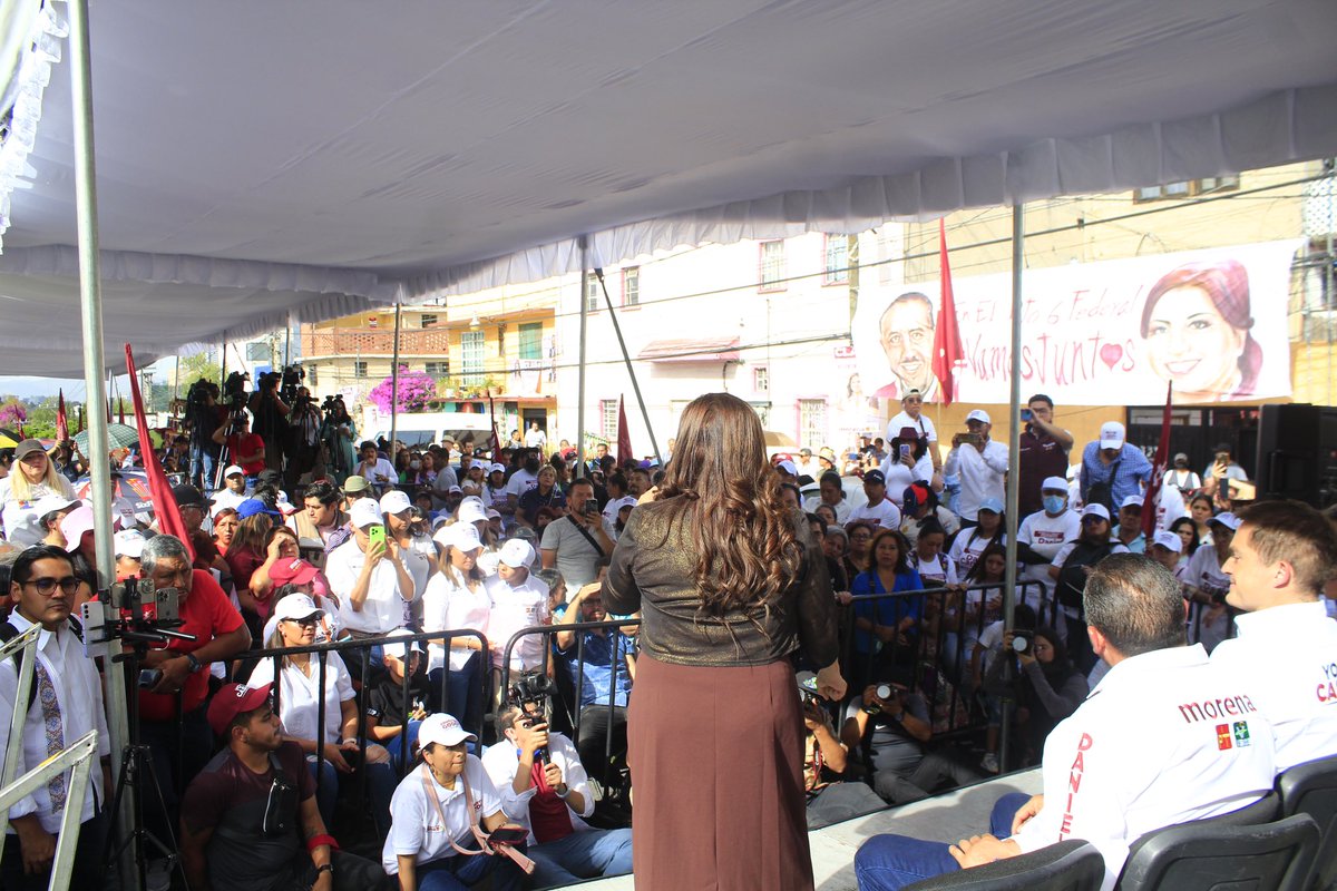 Vamos terminando una intensa jornada recorriendo la Alcaldía #ÁlvaroObregón, de la mano de nuestra candidata a la Jefatura de Gobierno, @ClaraBrugadaM. El próximo 2 de junio, tenemos una cita con la democracia por la continuidad de la transformación. 🗳️