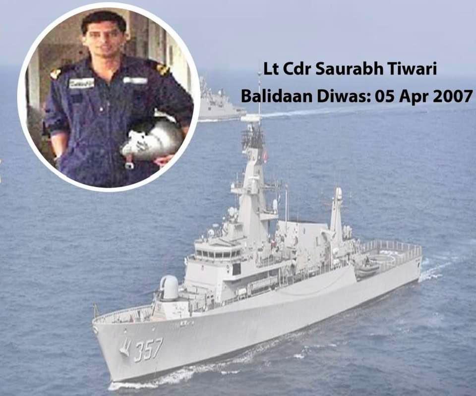 priority_n's tweet photo. #OnThisDay April 5, 2007 A Fighter Pilot of @indiannavy immortalized himself. Paying Homage to
LIEUTENANT COMMANDER SAURABH TIWARI
#INAS300
on his Balidan Diwas today.
17yrs ago a Brave Naval Pilot laid down his life in service of the Nation.
Keep Sailing ๐ซก๐ฎ๐ณ.
#KnowYourHeroes https://t.co/jwqqALDwJ2