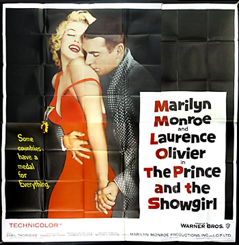 #MarilynMonroe & #LaurenceOlivier THE PRINCE AND THE SHOWGIRL original six-sheet linen-backed movieart.com/prince-and-the…