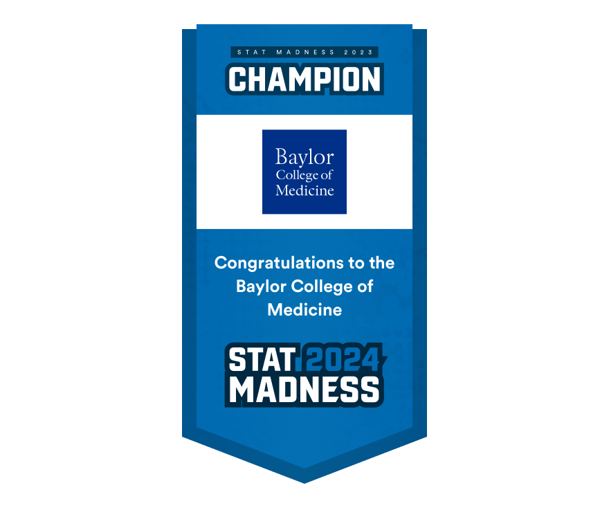 CONGRATULATIONS BCM! 
64 teams in the #STATMadness bracket contest of biomedical research garnered 267,644 votes across multiple rounds. But in the end a @BCMHouston team who innovated wastewater virus monitoring took the final with 64.8% of the vote. 
statnews.com/2024/04/05/sta…
