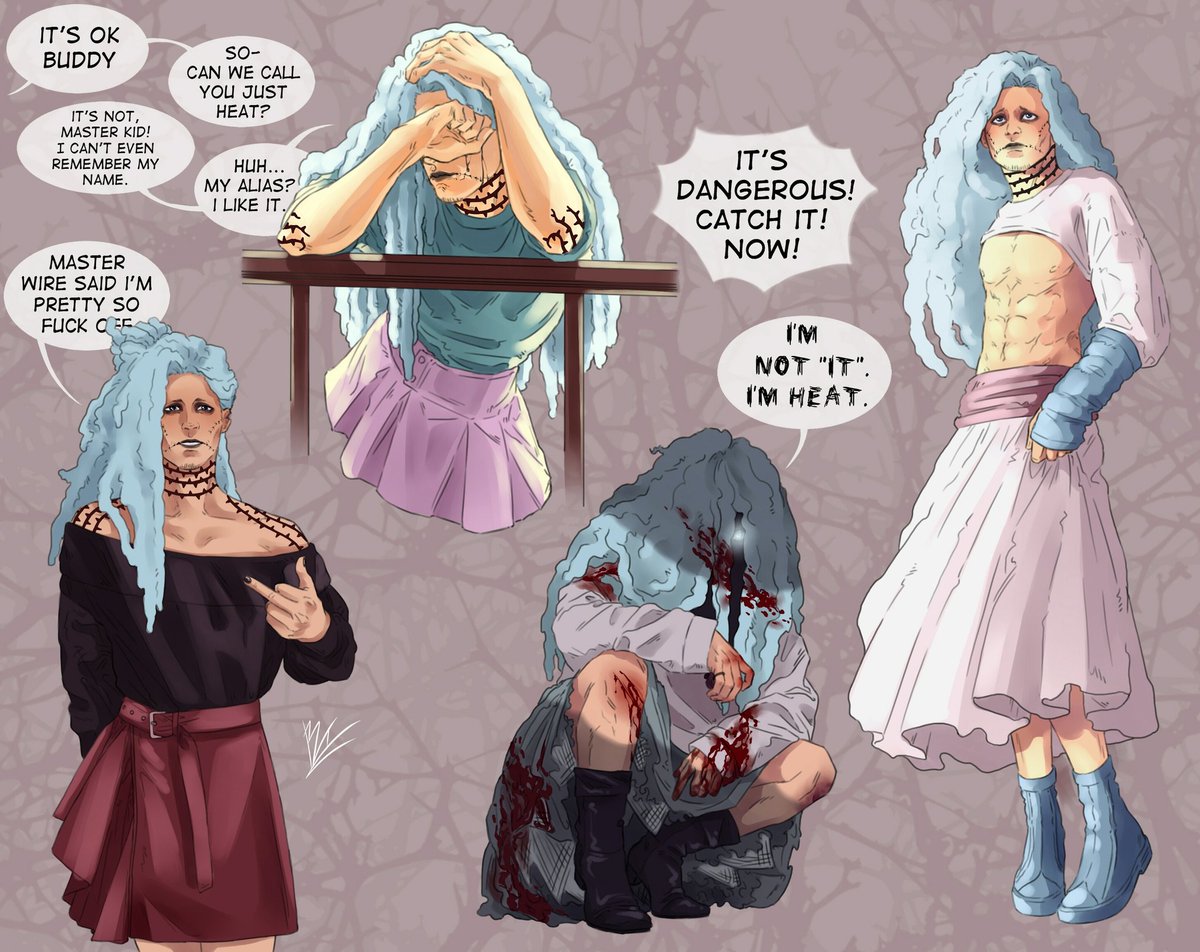 FeldmanS_Home's tweet photo. Some parts of Heat's story from #OP_CityOfDust
And I think he likes skirts because they are comfortable and Oda drawn so. I swear, look at his original sketch of Heat under this post —>
#OnePiece #Heat #KidPirates #EustassKid #CaptainKid #EustassCaptainKid https://t.co/cN2ohNdxqk