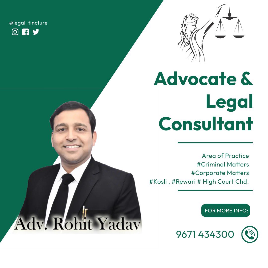 #Legal #Connect #advocate #ADVISE #legaladvice #legalservices #legalupdates #LegalNews #life #corporate #criminal #criminalcase #kosli #rewariupdate #rewari #kanina #mahendergarh #Dadri #HighCourt