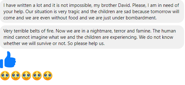 Mivasair's tweet photo. We are helping desperate parents in #Gaza feed their kids.  We send $$ directly to them.  They get it.  Please, please help us do this. https://t.co/MvInJm1nFv https://t.co/oFuZlDorfA